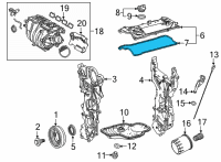 OEM Toyota Highlander Valve Cover Gasket Diagram - 11213-25020
