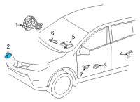 OEM Toyota Sienna Front Sensor Diagram - 89173-09D60