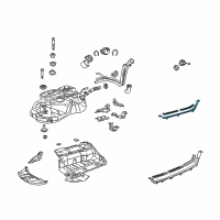 OEM Toyota Highlander Fuel Tank Strap Diagram - 77602-48040