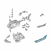 OEM Toyota Highlander Fuel Tank Strap Diagram - 77601-48040