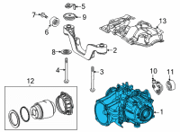 OEM Toyota Highlander Carrier Assembly Diagram - 41110-48111