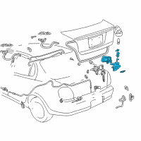 OEM Toyota Prius Lock Assembly Diagram - 64610-47020