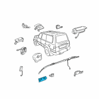 OEM Toyota Land Cruiser Side Sensor Diagram - 89833-60030