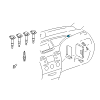 OEM Toyota Knock Sensor Diagram - 89615-52010