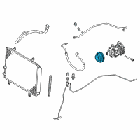 OEM Toyota Highlander Clutch Assembly, Magnet Diagram - 88410-33190