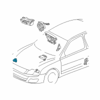 OEM Toyota Camry Front Sensor Diagram - 89173-39195