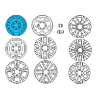 OEM Toyota Tacoma Wheel, Spare Diagram - 42601-AD030
