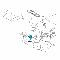 OEM Toyota Yaris Lock Assembly Diagram - 53510-52360
