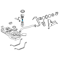 OEM Toyota Yaris Fuel Pump Diagram - 23221-WB002
