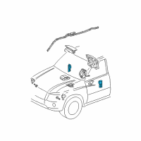 OEM Toyota Highlander Sensor Assy, Side Air Bag, LH Diagram - 89860-48010