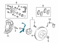 OEM Toyota Corolla iM Front Speed Sensor Diagram - 89543-12080