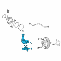 OEM Toyota Camry Master Cylinder Assembly Diagram - 47201-06510