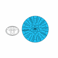OEM Toyota Camry Wheel Cover Diagram - 42602-06091