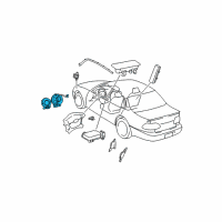 OEM Toyota Camry Clock Spring Diagram - 84307-33010