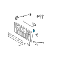 OEM Toyota Tundra Lock Assembly Diagram - 65780-0C040