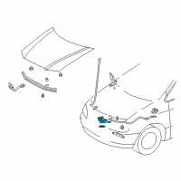 OEM Toyota Sienna Lock Assembly Diagram - 53510-08010