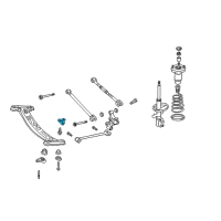 OEM Toyota Avalon Suspension Crossmember Hook Diagram - 51967-AA010