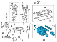 OEM Toyota Sienna Intake Manifold Diagram - 17120-F0020