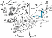 OEM Toyota Highlander Filler Pipe Diagram - 77201-0E150