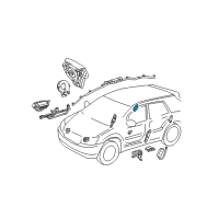 OEM Toyota Highlander Side Sensor Diagram - 89833-0E010