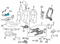 OEM Toyota RAV4 Seat Switch Diagram - 84922-33140
