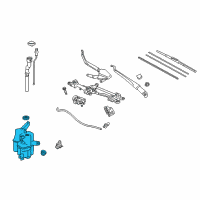 OEM Toyota Prius Washer Reservoir Diagram - 85315-47140