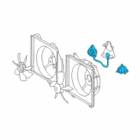 OEM Toyota RAV4 Fan Motor Diagram - 16363-28050