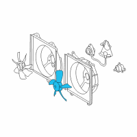 OEM Scion Fan Motor Diagram - 16361-21050