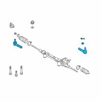 OEM Toyota Land Cruiser Outer Tie Rod Diagram - 45046-69236