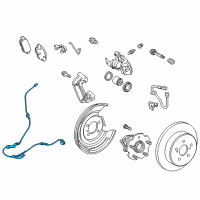 OEM Toyota Corolla iM ABS Sensor Wire Diagram - 89516-12160