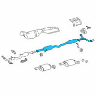 OEM Toyota Avalon Intermed Pipe Diagram - 17420-0P511