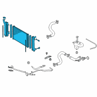 OEM Scion tC Radiator Assembly Diagram - 16400-22170