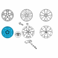 OEM Scion xD Spare Wheel Diagram - 42611-20A50