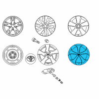 OEM Toyota Wheel Cover Diagram - 42602-47060