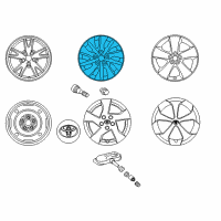 OEM Toyota Prius Wheel, Alloy Diagram - 42611-47360