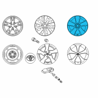 OEM Toyota Prius Wheel, Alloy Diagram - 42611-47591