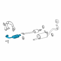 OEM Toyota Tundra Front Pipe Diagram - 17401-07050