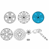 OEM Toyota Tundra Wheel, Alloy Diagram - 4261A-0C010