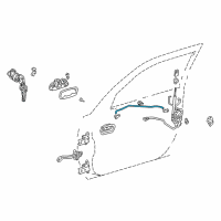 OEM Toyota Corolla Lock Rod Diagram - 69712-02031