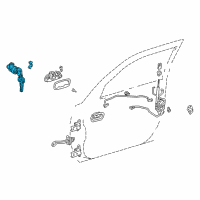 OEM Toyota Corolla Cylinder & Keys Diagram - 69051-12530