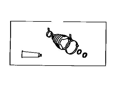 Toyota 04438-06050 Front Cv Joint Boot, Right