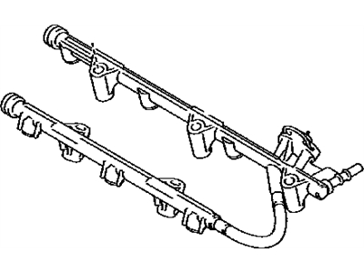 Toyota 23870-0P010 Pipe Assembly, Fuel Deli