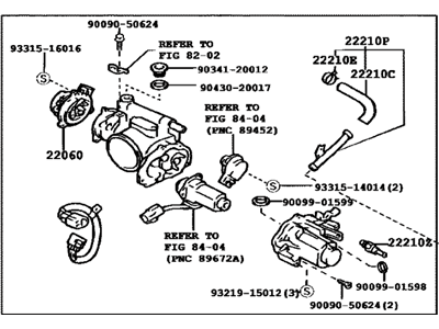 Toyota 22030-46120 Throttle Body