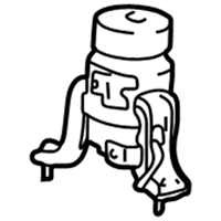Toyota 12361-0H030 Insulator, Engine Mounting
