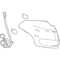 Toyota 81550-0R061 Lamp Assembly, Rear Combination