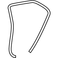 Toyota 62331-02200 Weatherstrip, Rear Door