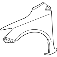 Toyota 53802-12A70 Fender Sub-Assembly, Front