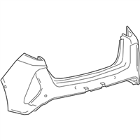 Toyota 52159-47919 Cover, Rear Bumper, Up