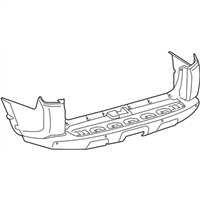Toyota 52159-35920 Cover, Rear Bumper L/P