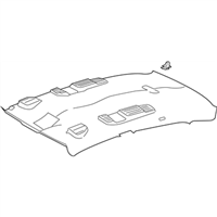 TOYOTA Genuine 63351-07020 Roof Headlining Pad TOYOTA Genuine 63351-07020 Roof Headlining Pad